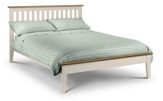 Salerno Shaker Bed 135cm Double - Two Tone Julian Bowen