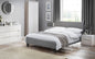 Rialto Light Grey Linen Bed 135cm Double Julian Bowen