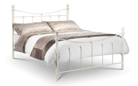 Rebecca Bed 90cm Single - Stone White Julian Bowen