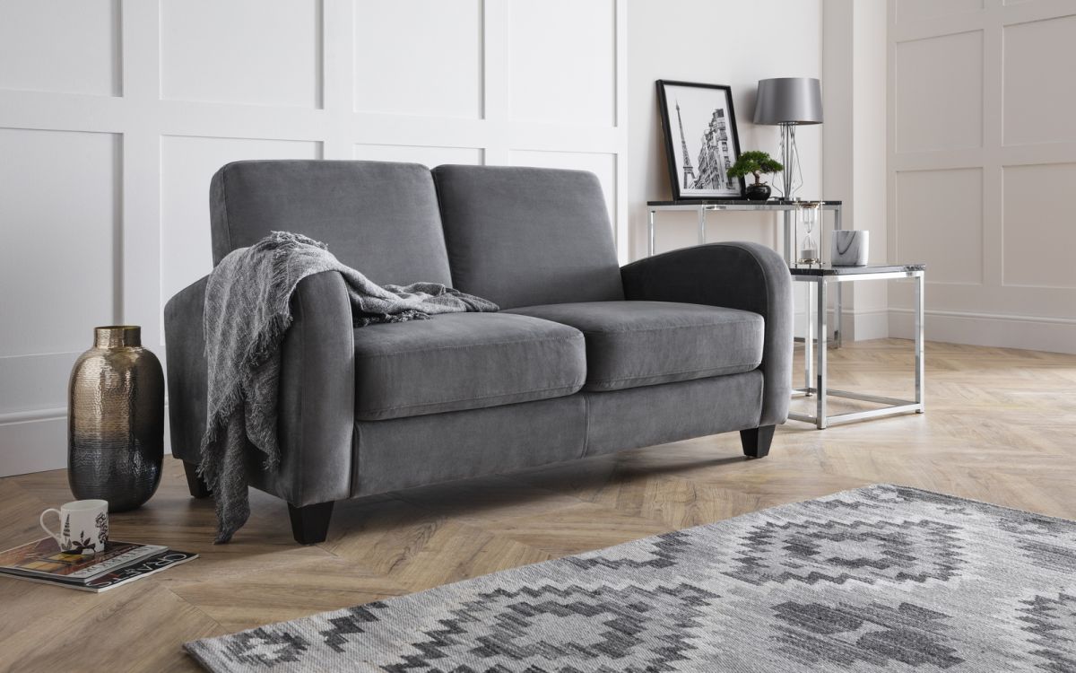 Vivo Sofabed - Dusk Grey Chenille Julian Bowen