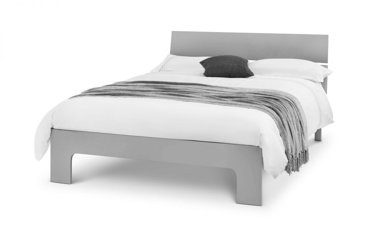 Manhattan Bed 135cm Double - Grey Julian Bowen