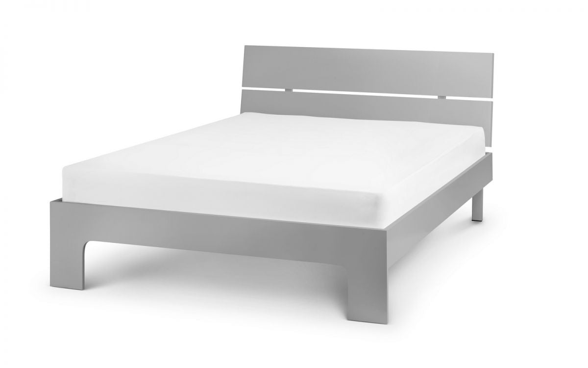 Manhattan Bed 135cm Double - Grey Julian Bowen