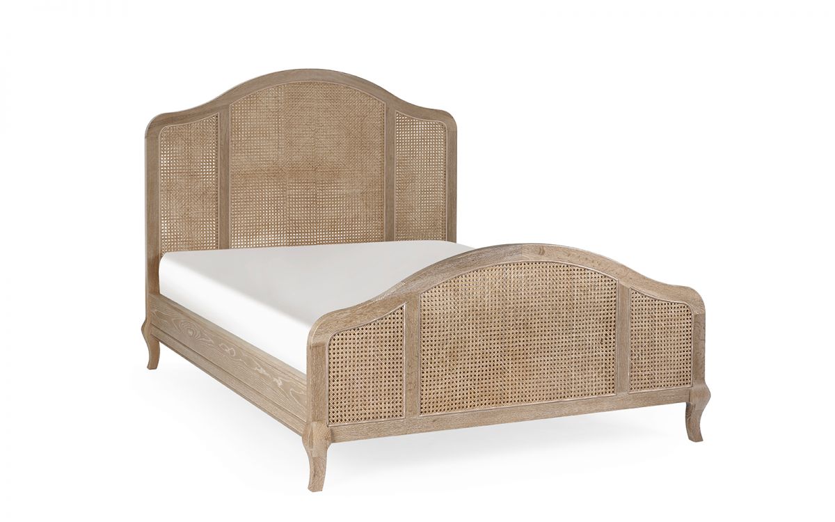 Fleur Rattan Bed - 135cm Double