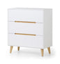 Alicia 3 Drawer Chest White Julian Bowen