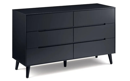 Alicia 6 Drawer Wide Chest - Anthracite Julian Bowen