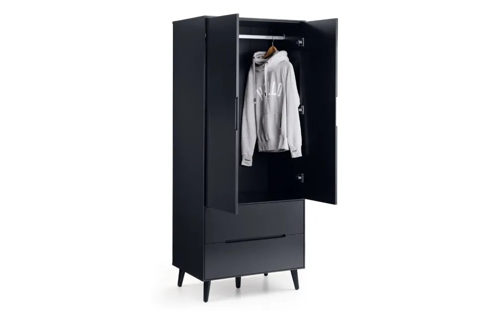 Alicia Combination Wardrobe - Anthracite Julian Bowen