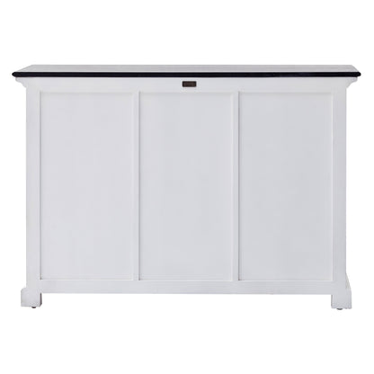 NovaSolo Halifax Contrast Classic White Buffet with 2 Baskets - Oakavia