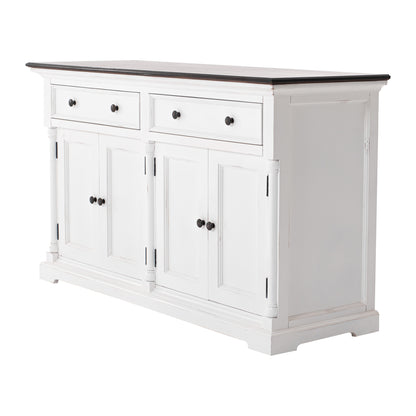 NovaSolo Provence Accent White Distress Classic Buffet - Oakavia