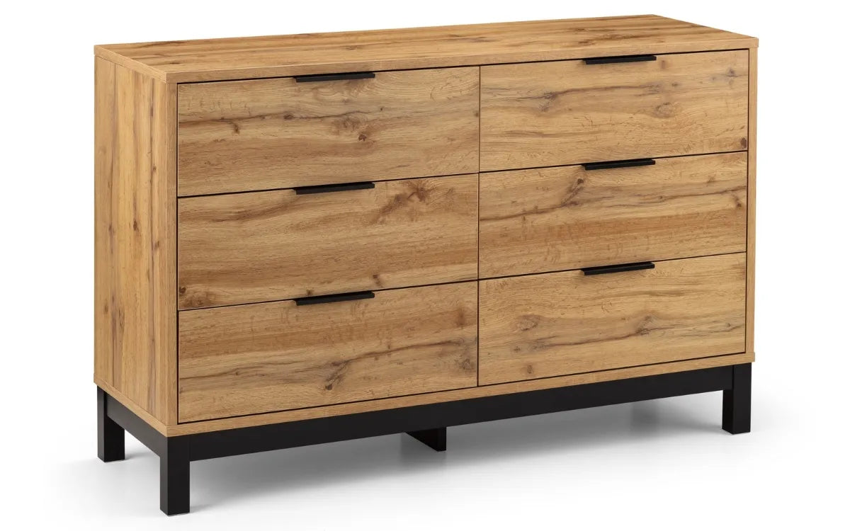 Bali 6 Drawer Wide Chest Julian Bowen