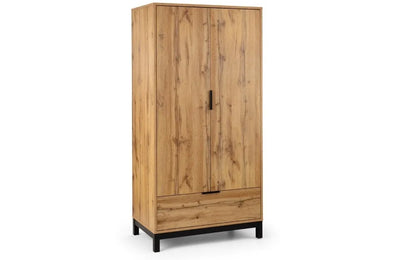 Bali 2 Door 1 Drawer Wardrobe Julian Bowen