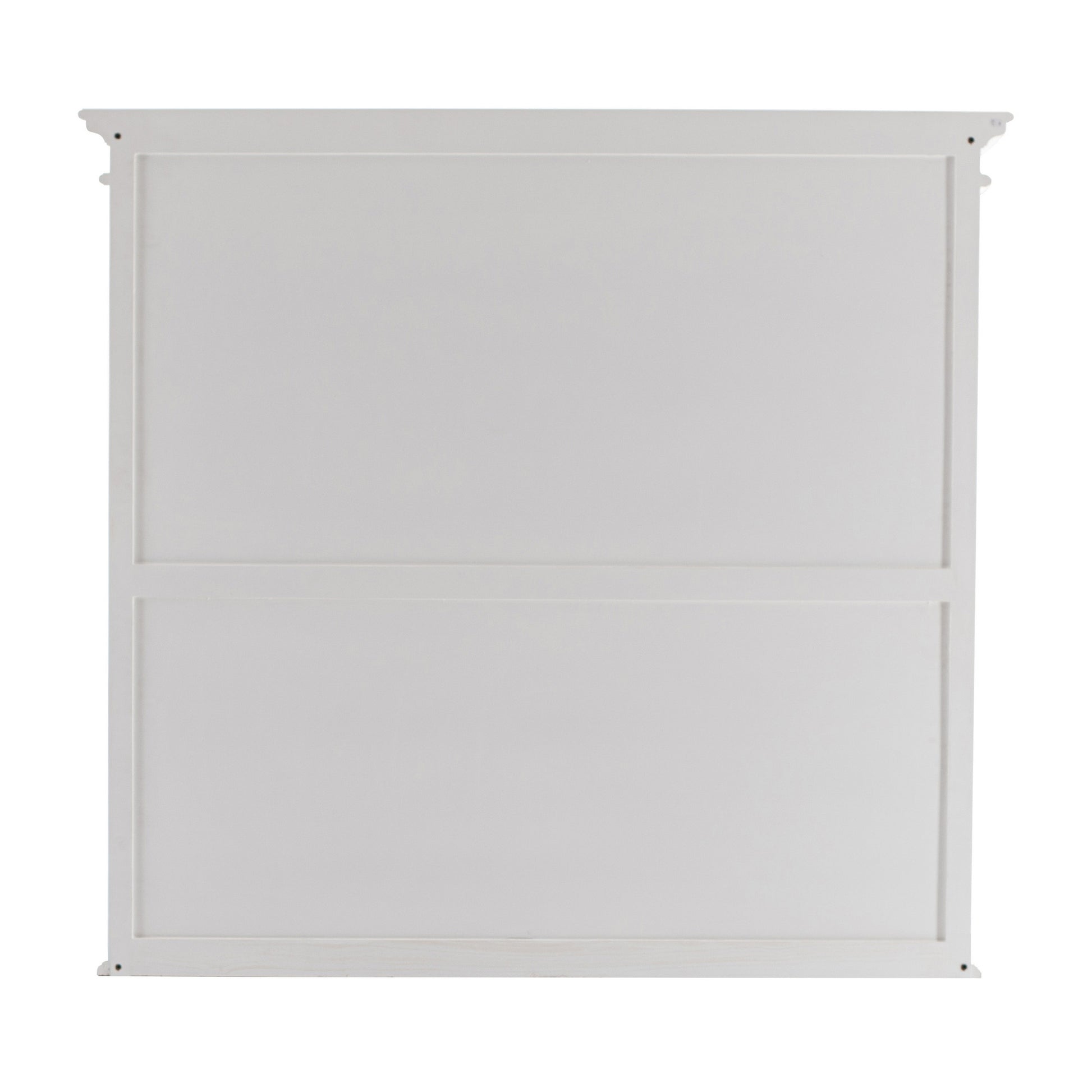 NovaSolo Halifax Classic White Glass-Display Hutch Unit - Oakavia