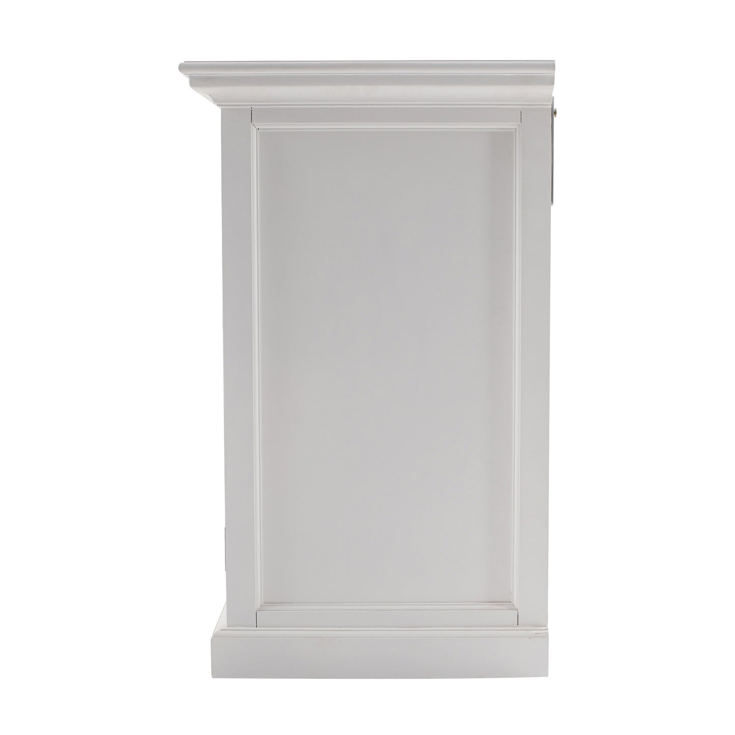 NovaSolo Halifax Classic White Glass-Display Hutch Unit - Oakavia