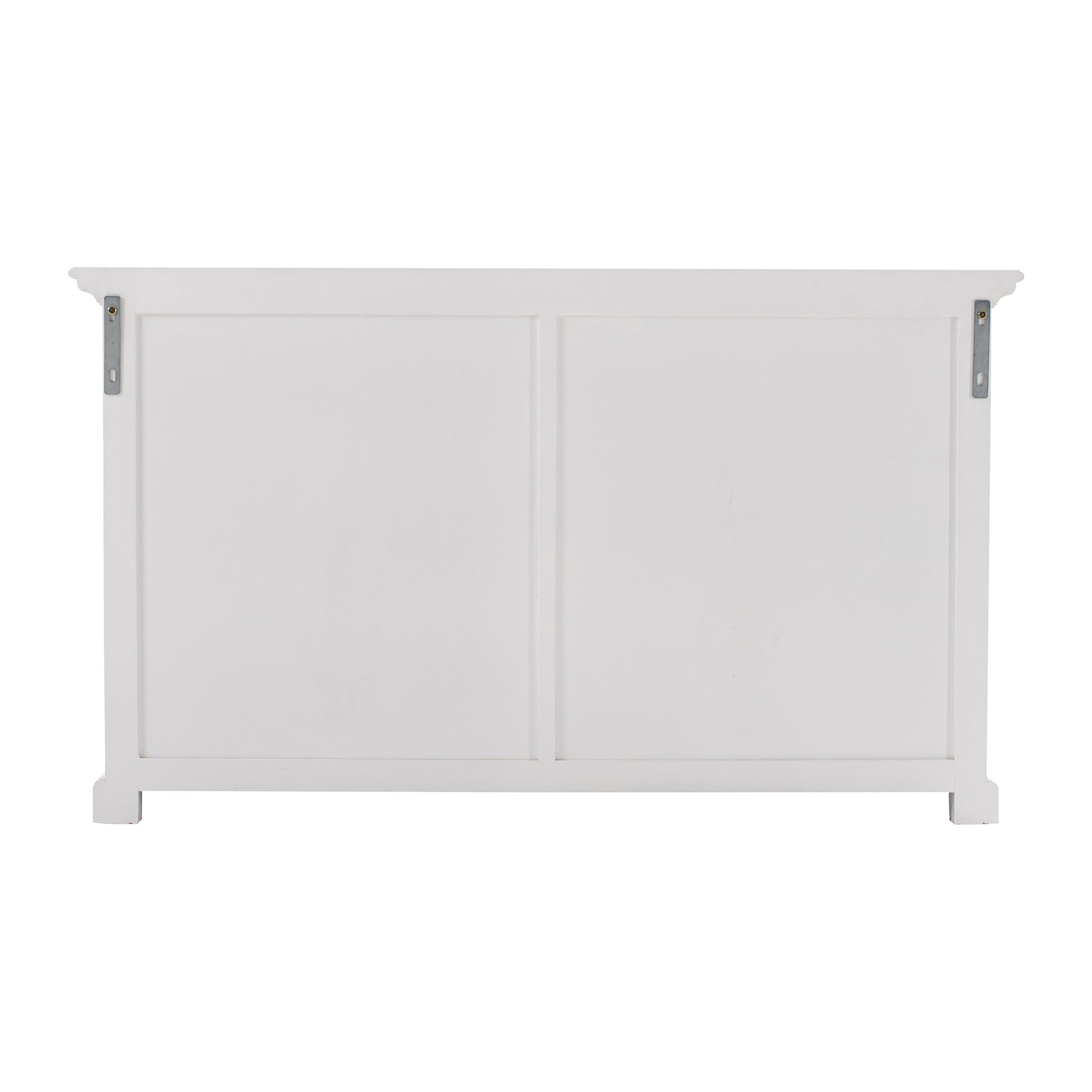 NovaSolo Halifax Classic White Glass-Display Hutch Unit - Oakavia