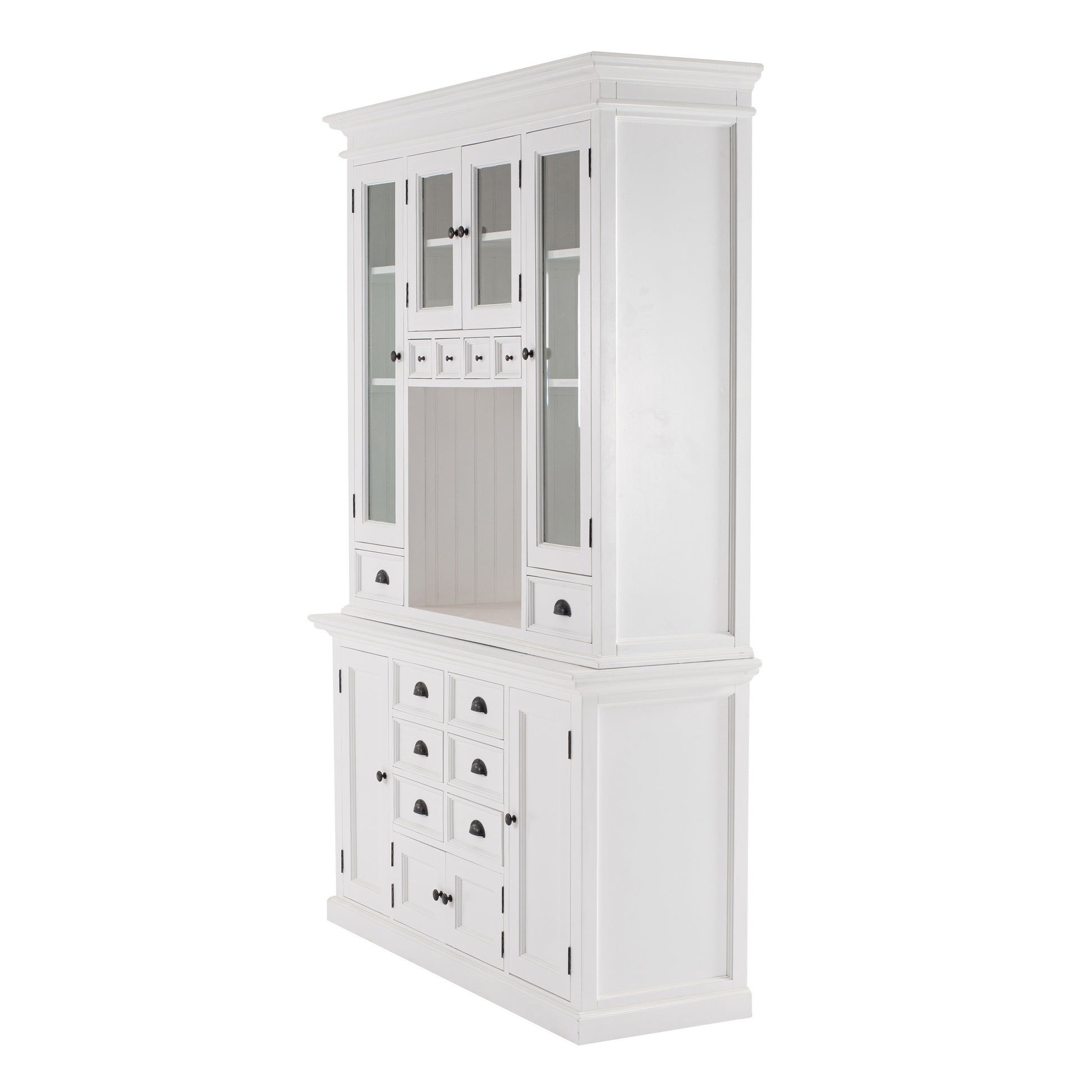 NovaSolo Halifax Classic White Kitchen Hutch Unit - Oakavia