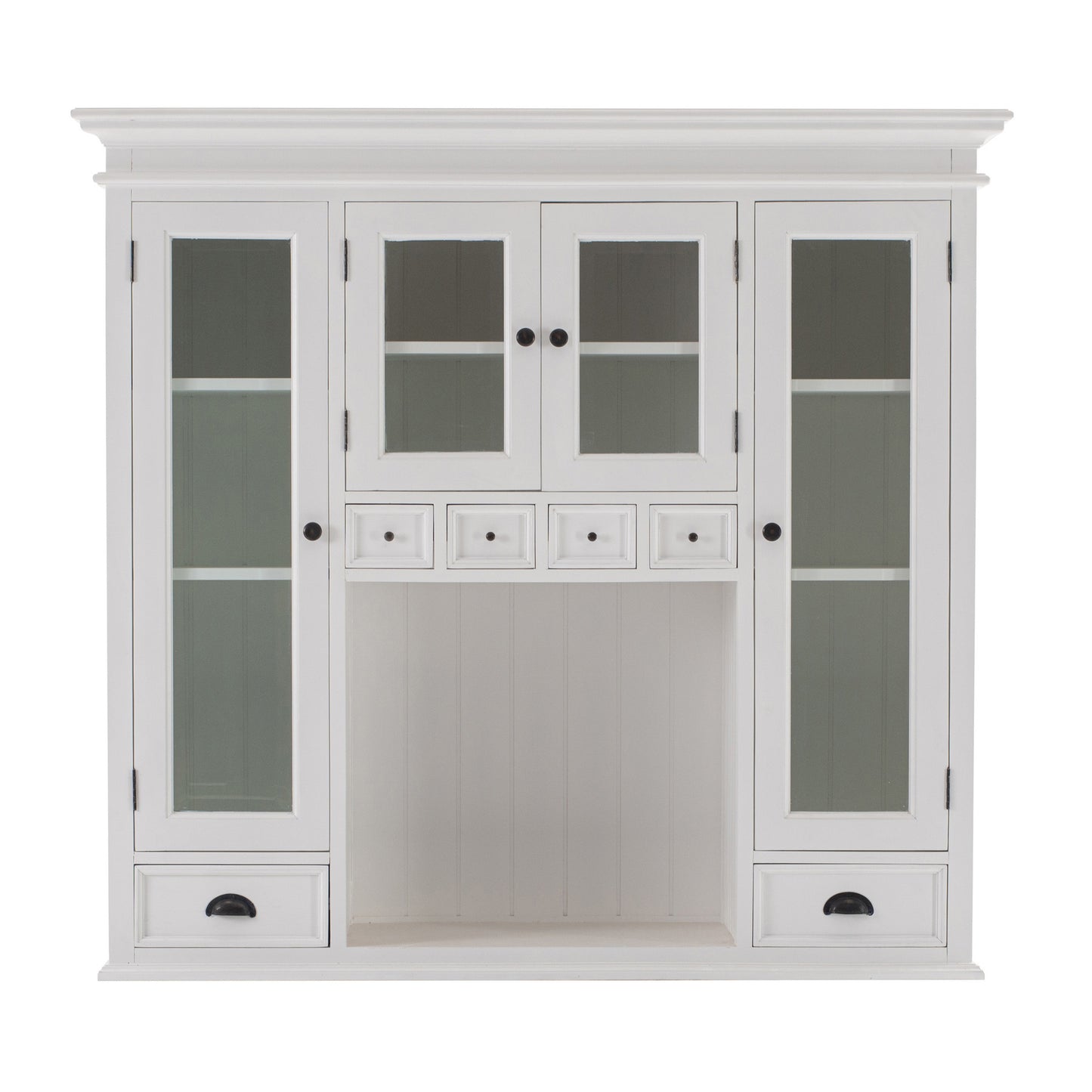 NovaSolo Halifax Classic White Kitchen Hutch Unit - Oakavia