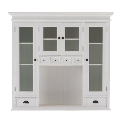 NovaSolo Halifax Classic White Kitchen Hutch Unit - Oakavia