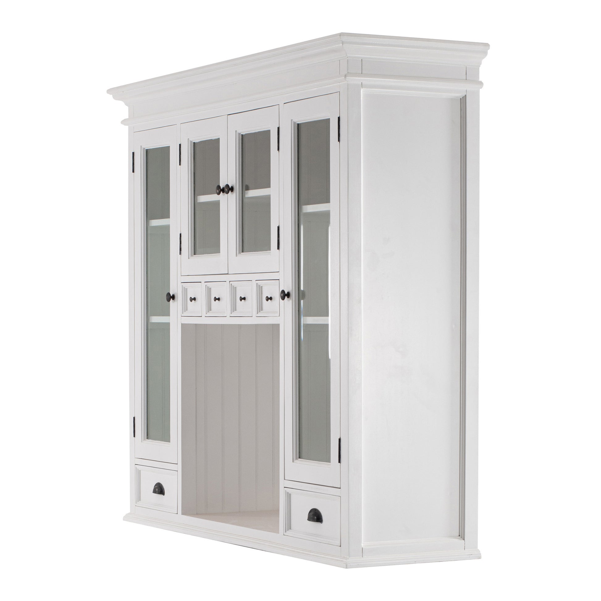 NovaSolo Halifax Classic White Kitchen Hutch Unit - Oakavia