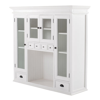 NovaSolo Halifax Classic White Kitchen Hutch Unit - Oakavia