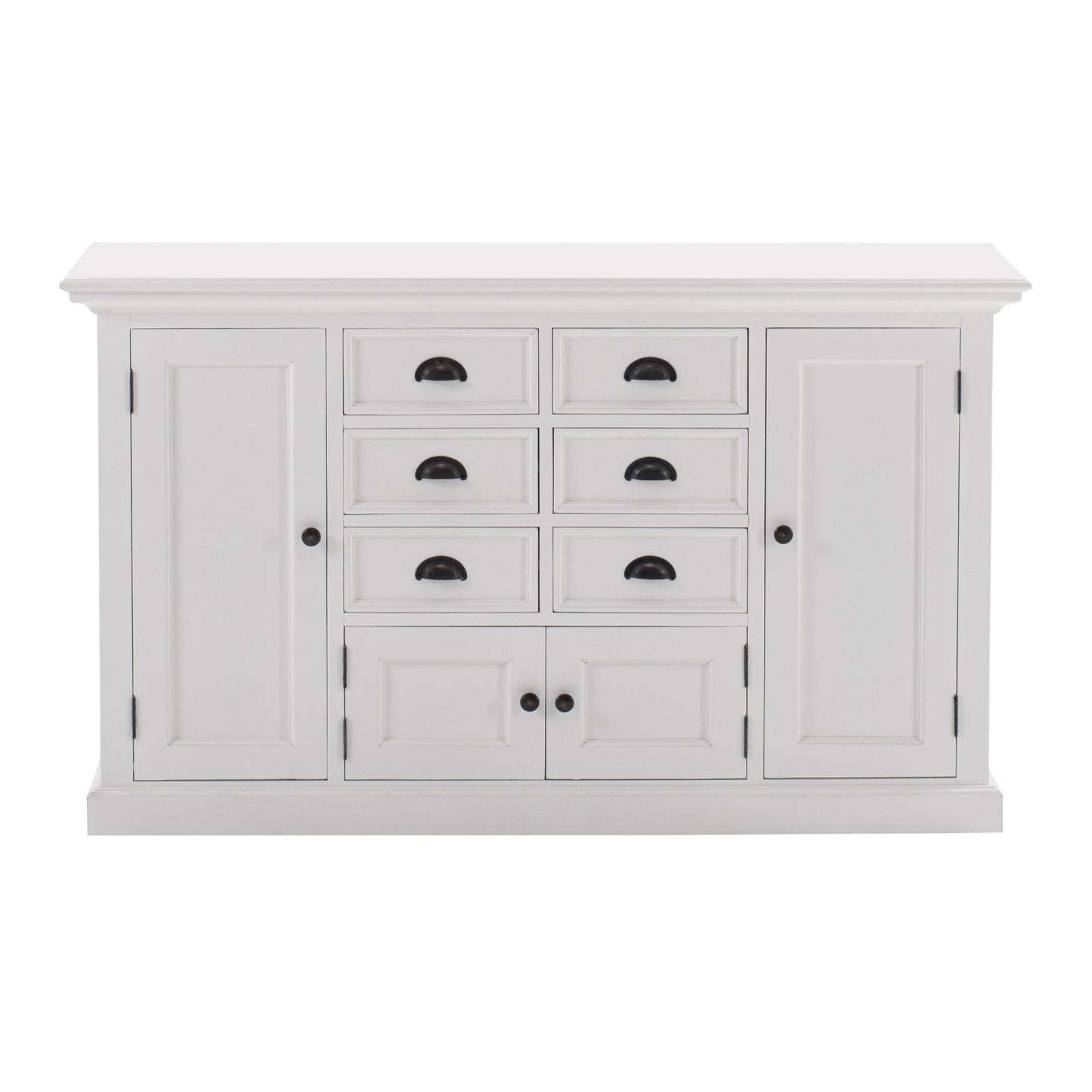 NovaSolo Halifax Classic White Kitchen Hutch Unit - Oakavia