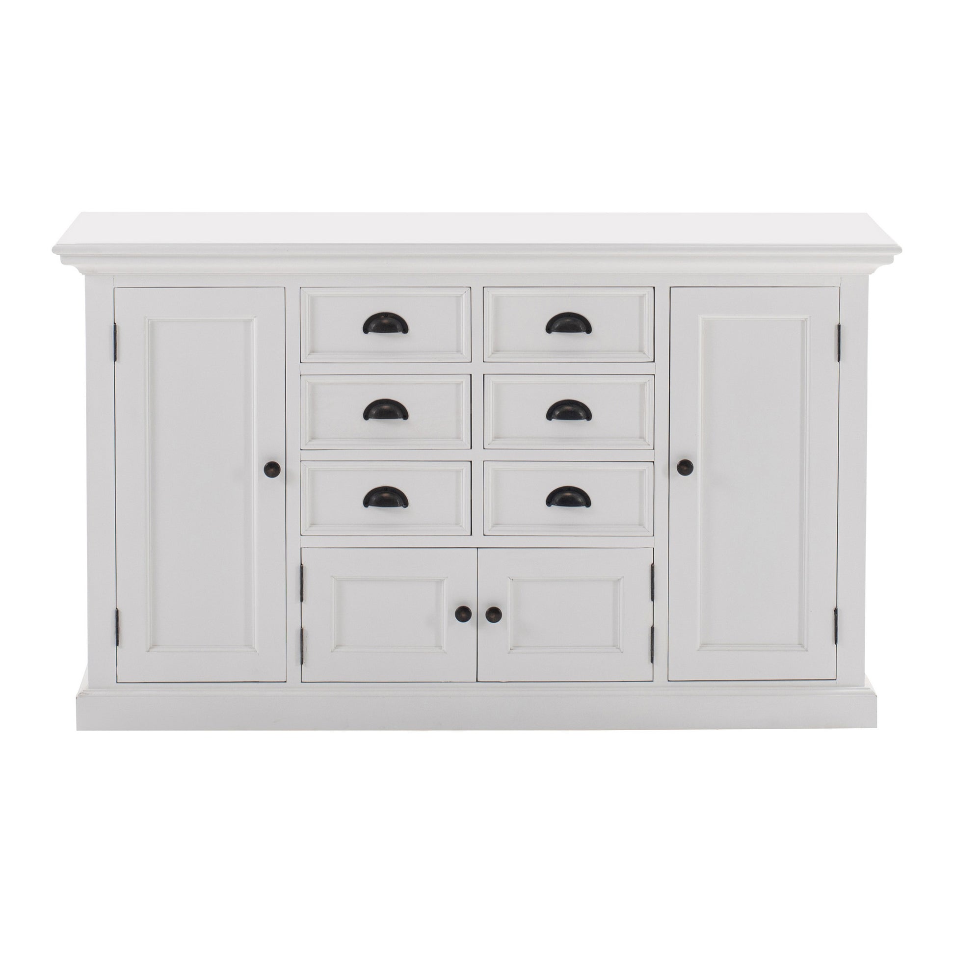 NovaSolo Halifax Classic White Kitchen Hutch Unit - Oakavia