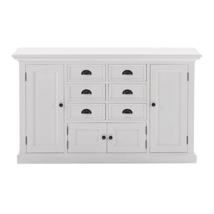 NovaSolo Halifax Classic White Kitchen Hutch Unit - Oakavia