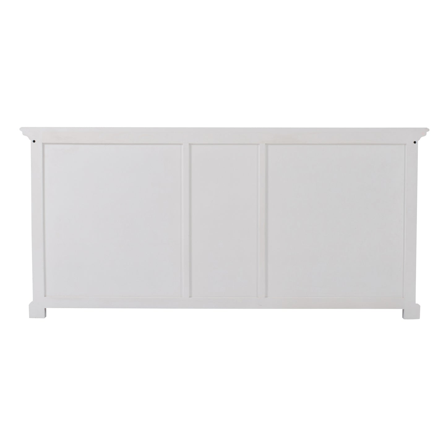 NovaSolo Halifax Classic White Kitchen Hutch Cabinet with 5 Doors 3 Drawers - Oakavia