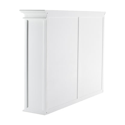 NovaSolo Halifax Classic White Hutch Bookcase 5 Doors 3 Drawers - Oakavia