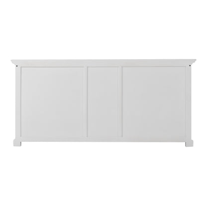 NovaSolo Halifax Classic White Hutch Bookcase 5 Doors 3 Drawers - Oakavia