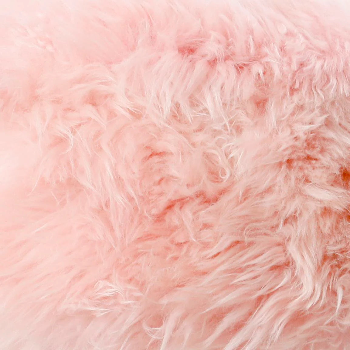 XXL Luxurious Blush Pink Sheepskin Beanbag - Oakavia