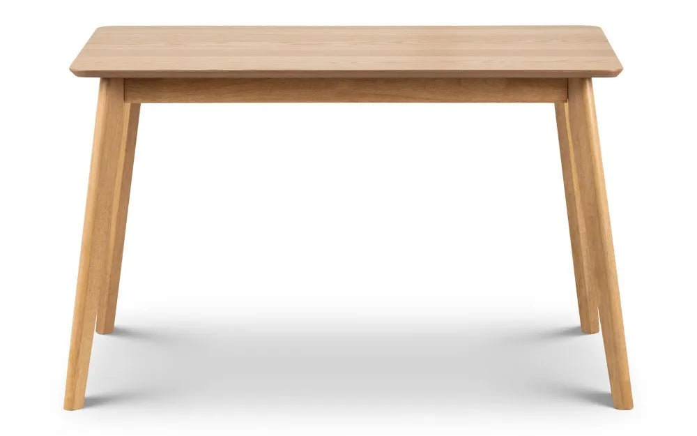 BODEN OAK VENEER RECTANGULAR TABLE WITH TAPERED LEGS Julian Bowen