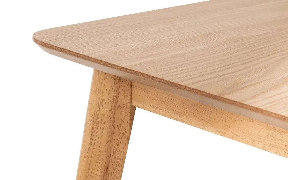 BODEN OAK VENEER RECTANGULAR TABLE WITH TAPERED LEGS Julian Bowen