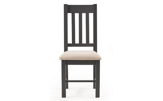 BORDEAUX DINING CHAIR DARK GREY Julian Bowen