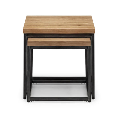 Brooklyn Oak Nesting Lamp Tables