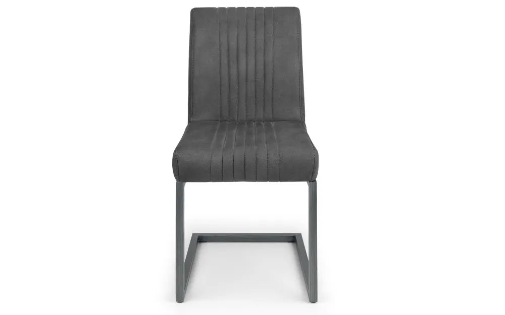 BROOKLYN DINING CHAIR CHARCOAL GREY Julian Bowen