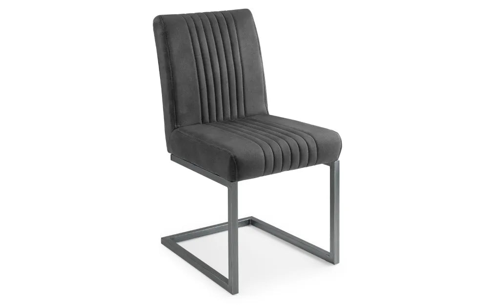 BROOKLYN DINING CHAIR CHARCOAL GREY Julian Bowen