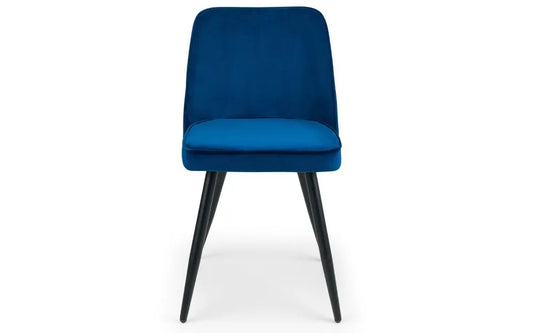 BURGESS DINING CHAIR - BLUE Julian Bowen