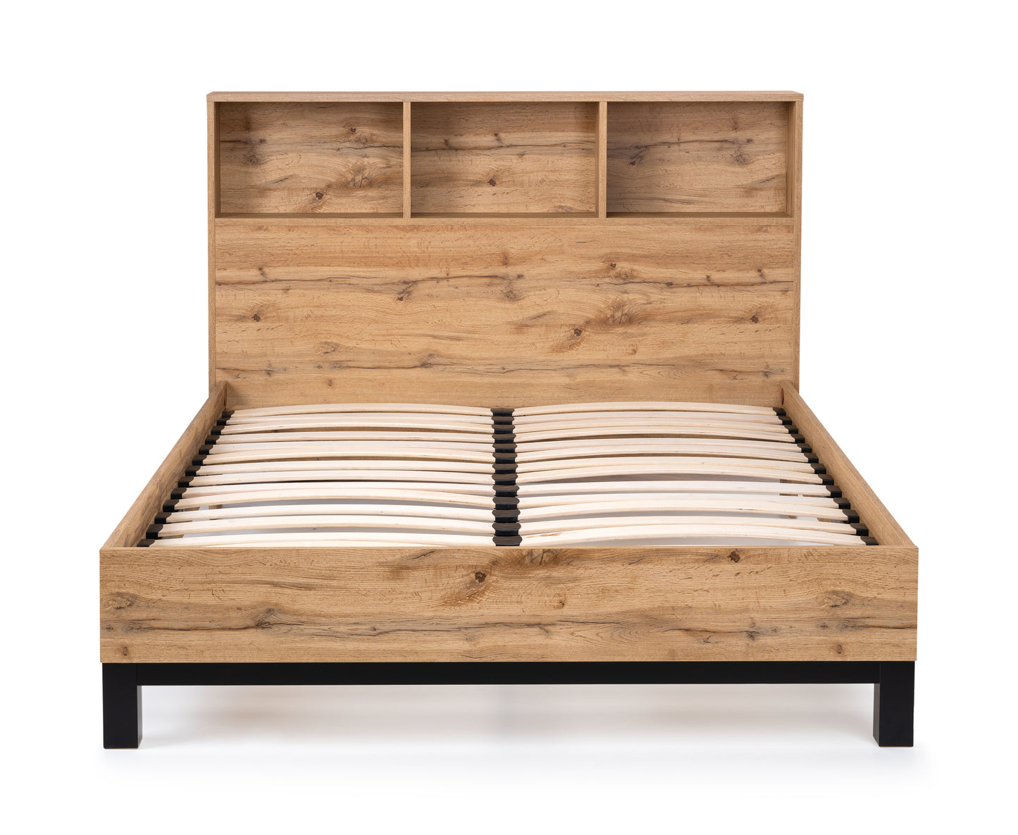 Bali Bookcase Headboard Bed 135cm Double Julian Bowen