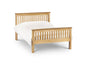 Barcelona Bed - High Foot End Pine 135cm Double Julian Bowen