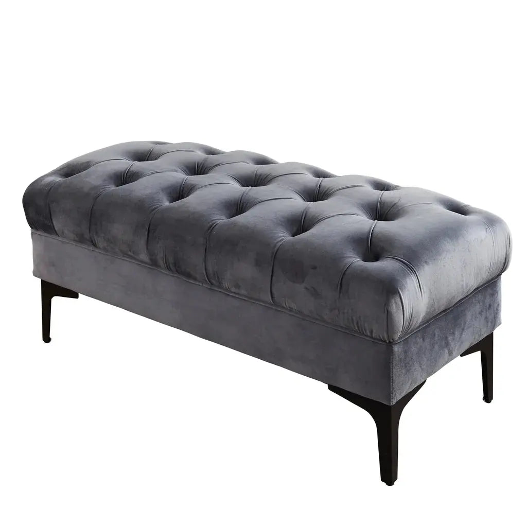 Button Bench Grey - Oakavia