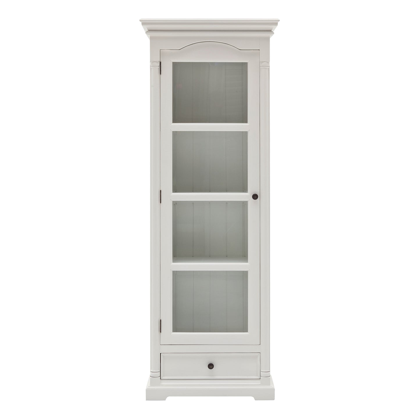 NovaSolo Provence Classic White Glass Cabinet - Oakavia