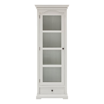 NovaSolo Provence Classic White Glass Cabinet - Oakavia