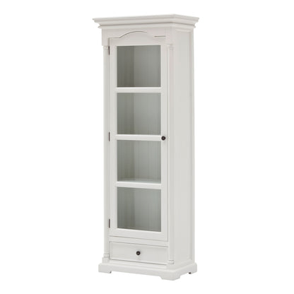 NovaSolo Provence Classic White Glass Cabinet - Oakavia