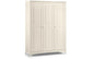 Cameo 3 Door Wardrobe - Stone White Julian Bowen