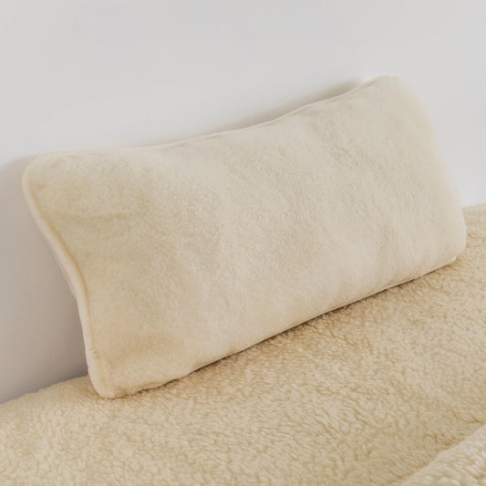 Cashmere Wool Pillow - Natural 40 x 80cm - Oakavia