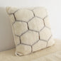 Cashmere Wool Pillow - Natural Hex 80 x 80cm - Oakavia