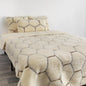 Cashmere Wool Quilt - Natural Hex 135 x 200 - Oakavia