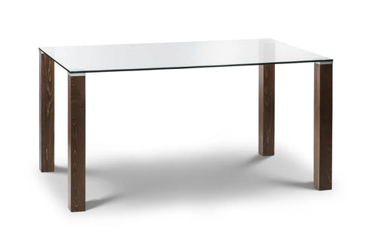 CAYMAN GLASS TOP DINING TABLE Julian Bowen