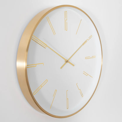 Gold 16" Modern Analogue Clock - Oakavia