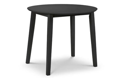 COAST BLACK DROPLEAF TABLE Julian Bowen