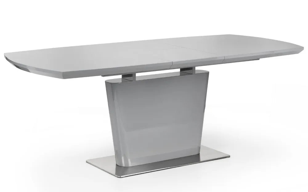 Como High Gloss Extending Table - Grey Julian Bowen